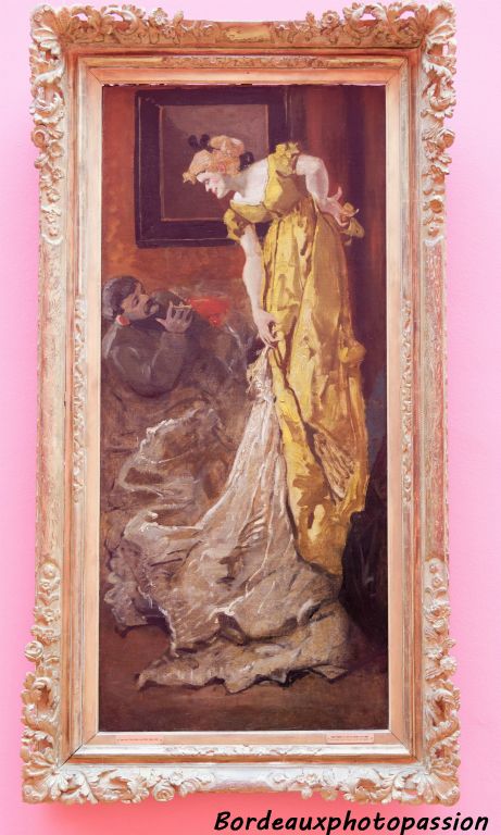Henri de Toulouse-Lautrec, Dans l'atelier , la pose du modèle